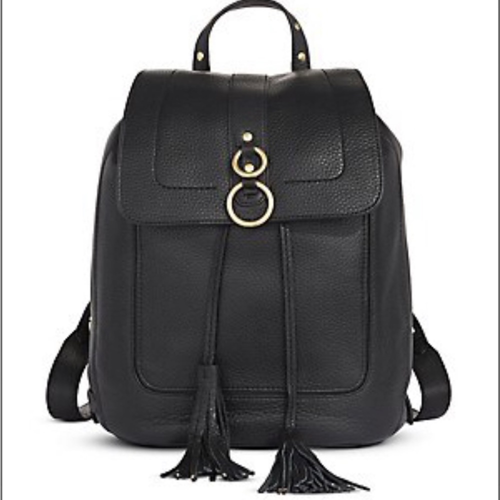 GORGEOUS COLE HAAN CASSIDY BLACK PEBBLED LEATHER XL BACKPACK IN NEAR NEW EUC